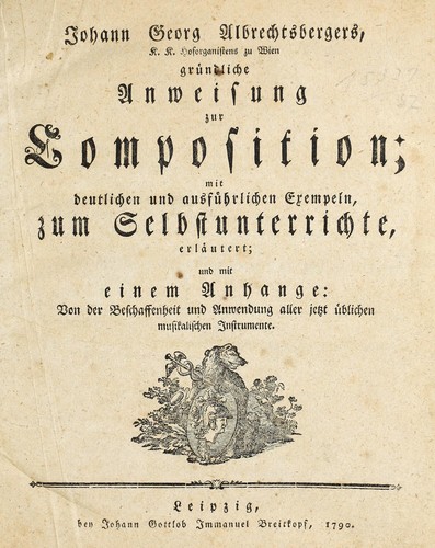 Gründliche Anweisung zur Komposition