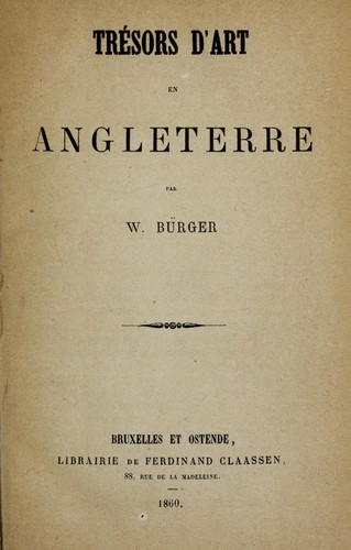 Trésors d'art en Angleterre