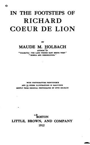 In the Footsteps of Richard Coeur de Lion