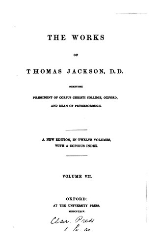 The works of Thomas Jackson