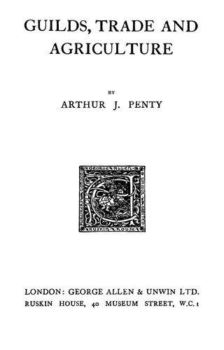 Guilds, trade and agriculture