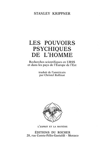 Les Pouvoirs psychiques de l'homme
