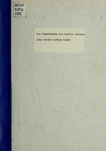 Die Psychiatrie des morbus Addison