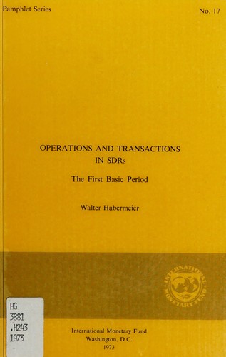 Operations and transactions in SDRs