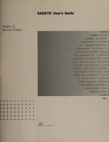 SAS/ETS user's guide, version 6.