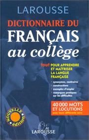 Dictionnaire du Francais au College
