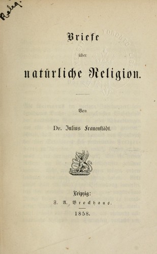 Briefe über natürliche Religion