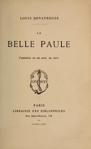 La belle Paule