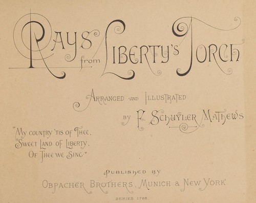 Rays from Liberty's torch