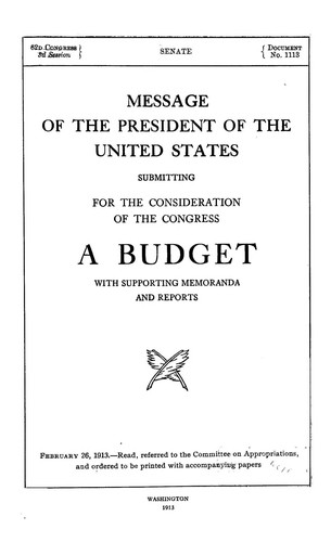 Message of the President of the United States