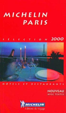 Michelin THE RED GUIDE Paris & Environs 2000