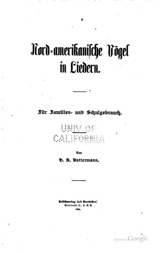 Nord-amerikanische vögel in liedern