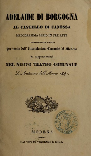 Adelaide di Borgogna al castello di Canossa