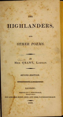 The Highlanders, and other poems