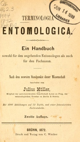 Terminologia Entomologica