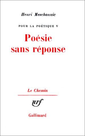 Pour la poétique, tome 5