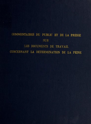 Public and press response to sentencing working papers