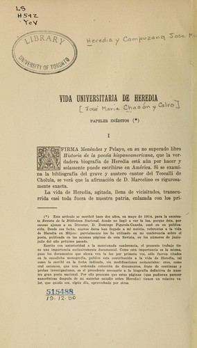 Vida universitaria de Heredia
