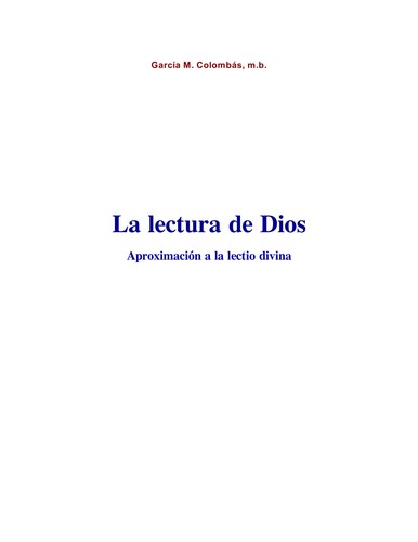 La lectura de Dios