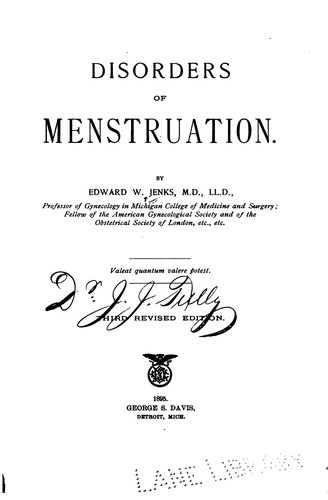 Disorders of menstruation