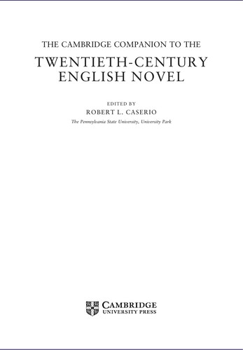 The Cambridge companion to the twentieth-century English novel