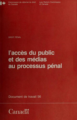 Public and media access to the criminal process