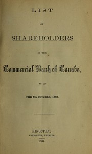 List of shareholders ... as on the 5th October, 1867