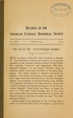 Air of the "Star-spangled banner"