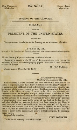 Burning of the Caroline
