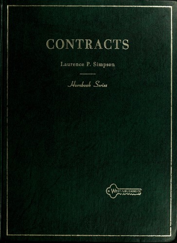 Handbook of the law of contracts