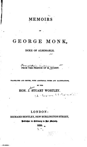 Memoirs of George Monk