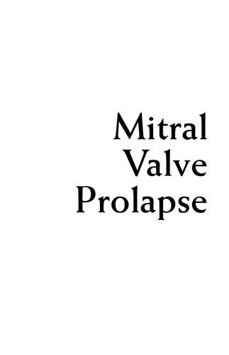 Mitral valve prolapse