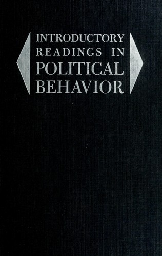 Introductory readings in political behavior