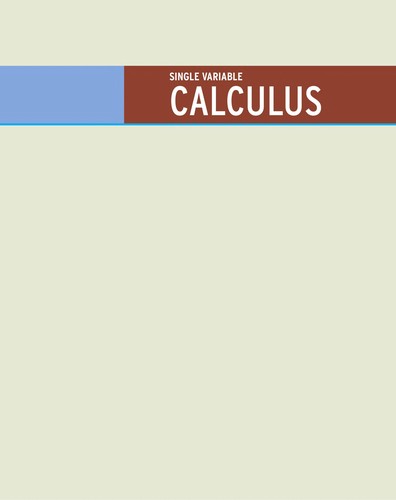Single variable calculus