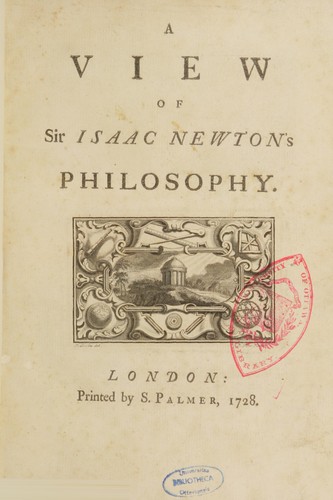 View of Sir Isaac Newton's philosophy