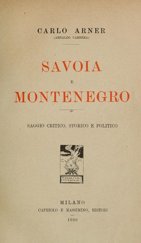 Savoia e Montenegro