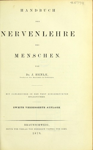Handbuch der Nervenlehre des Menschen