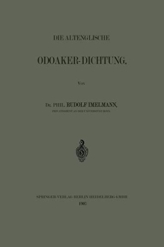 Die Altenglische Odoaker-Dichtung