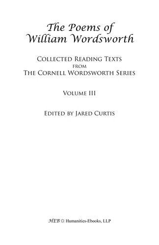 The poems of William Wordsworth