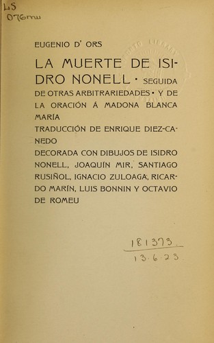 La Muerte de Isidro Nonell