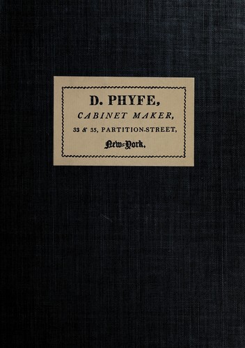 Duncan Phyfe and the English regency, 1795-1830