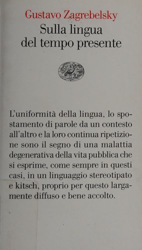 Sulla lingua del tempo presente