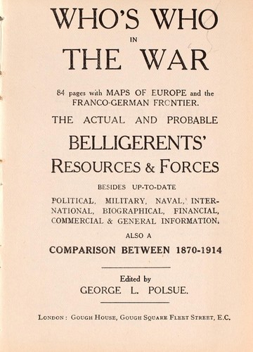 Who's who in the war