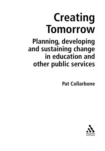 Creating tomorrow