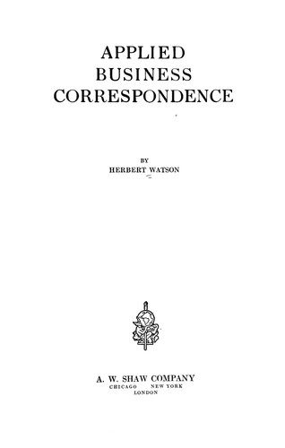 Applied business correspondence