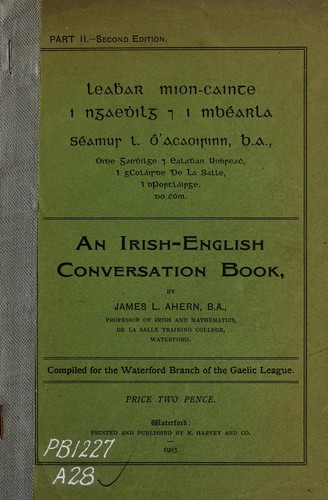 Leaḃar mion-cainte i nGaeḋilg & i mBéarla =