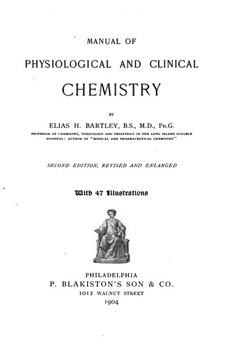 Manual of Physiological and Clinical Chemistry