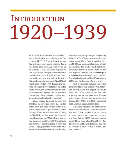 Sports in America, 1920-1939