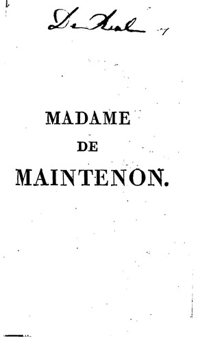 Madame de Maintenon