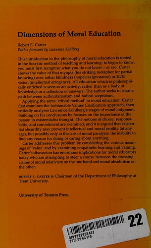 Dimensions of moral education